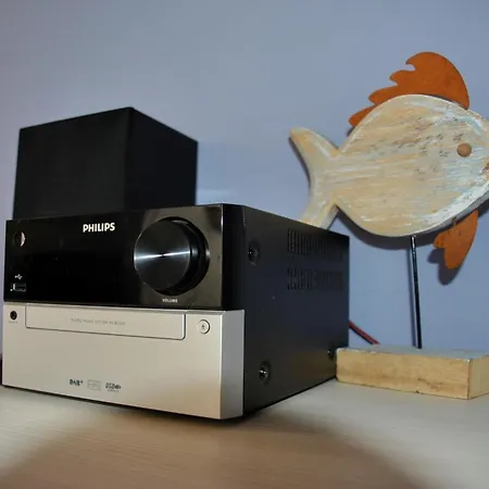 Apartmenthaus Hafenspitze Ap 6 Strandkrabbe, Blickrichtung Innenstadtbinnenhafen - A72372 Apartment Eckernförde